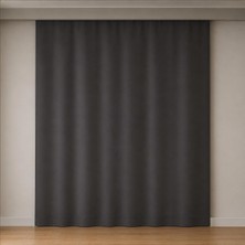 Vera Concept Store Blackout Karartma Fon Perde | Gündüz Bile Karartır | Işık & Isı Kesici Tek Kanat | Yatak Odası ve Salon Için | Düz Kornişe Uygun - Antrasit/koyu Gri
