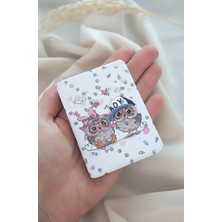 Vera Concept Store Ayna Cep Aynası Baykuş Model Makyaj Çanta Seyahat Taşınabilir El Aynası