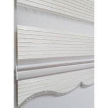 Vera Concept Store Geniş Pliseli Simli Zebra Stor Perde MZ296 200X200