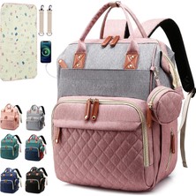 Vera Concept Store Bebek Bezi Çantası Sırt Çantası Bebek Çantası, Bebek Kız Erkek Bebek Bezi Çantası, Baba Anne Için Pedi, 16 Cepler