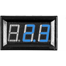Vera Concept Store 0,56 Inç 3.5-30V 2 Kablolu Dc Mavi Voltmetre