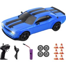 Vera Concept Store Kumoyu Uzaktan Kumandalı Işıklı Drift Arabası - Challenger Serisi, 4WD 2.4ghz Yüksek Hızlı Yarış Arabası, Mavi