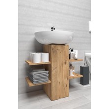 Vera Concept Store Modern Raflı Lavabo Altı Banyo Dolabı Banyo Düzenleyici