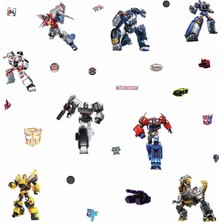 Vera Concept Store RMK4231SCS Transformers All Time Favorites Peel And Stick Duvar Çıkartmaları, Mavi, Kırmızı, Sarı
