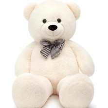 Vera Concept Store Peluş Ayı 120 cm Papyonlu Sevimli Ayı - Sevgiliye En Özel Hediye Beyaz