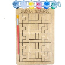 Vera Concept Store Çocuklar Için El Becerisi ve Problem Çözme Becerilerini Geliştirici Boyamalı Yapboz (Puzzle) Seti