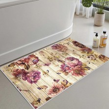 Vera Concept Store 2'li Set Banyo Paspası, Yumuşak Banyo Halısı, Kaymaz Dot Tabanlı, Su Emici, Makinede Yıkanabilir - 40X60-50 x 80 cm