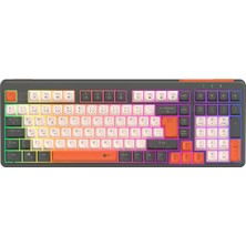 Vera Concept Store GK104 Üç Modlu Rgb Gaming Klavye Bluetooth, Kablosuz 2.4ghz ve Kablolu Şarj Edilebilir 104 Tuşlu Membran Türkçe Q Oyuncu Klavyesi