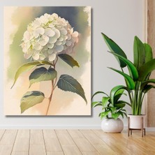 Vera Concept Store Renkli Baskılı Sayılarla Boyama Hobi Seti (Çerçeveli) 40X50 Cm: Beyaz Ortanca