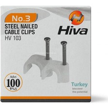Vera Concept Store Hiva Çelik Çivili Kroşe, Kablo Klipsi, Dayanıklı, Plastik, Beyaz, Pratik, Kablo Sabitleme Aparatı, Elektrik, Tesisat Düzenleme Için, Çivi Klips Seti,