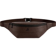 Vera Concept Store Suni Deri Bel ve Göğüs Çantası 25 x 11 Cm, Fermuarlı, Ayarlanabilir Kemer, Unisex (Kahverengi)