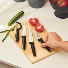 Vera Concept Store Dr. Inox Peel Set 4 Parça Bıçak Seti Siyah