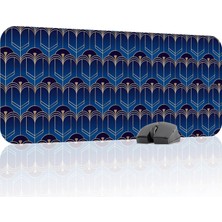 Vera Concept Store Art Deco Tarz Oyuncu Gaming Mouse Pad Kauçuk Kaymaz Taban Mousepad (V2, 70X30 Xl)