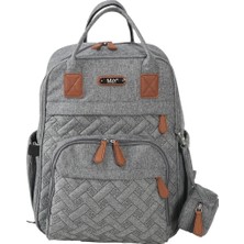 Vera Concept Store My Collection Lucky Keten Anne Bebek Bakım Sırt Çantası, Gri