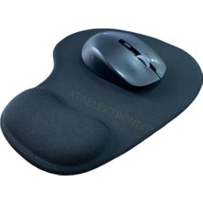 Vera Concept Store Kaliteli Siyah Ergonomik Jel Bilek Destekli Bileklikli Mouse Pad Ped Maus