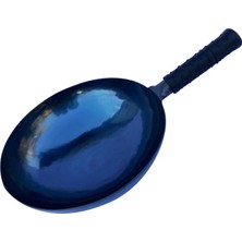Vera Concept Store Paslanmaz Çelik Wok, Yapışmaz Woks ve Karıştırma Tavaları Kaplamasız Karbon Çelik Tava, Geleneksel Elle Dövülmüş Karıştırma Tavası (Kapaksız 28CM) (Ka