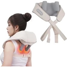 Vera Concept Store Çeşithane Boyun Omuz Sırt Masaj Aleti Kablosuz Isıtmalı Shiatsu Masaj Cihazı Derin Doku Yoğurma Elektrikli Taşınabilir USB Şarjlı