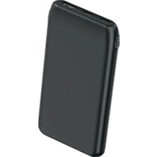 Vera Concept Store Lkp-55 10000 Mah Slim Taşınabilir Şarj Cihazı Powerbank | Çift Usb-C & Usb-A Portlu, Aynı Anda 3 Cihaz Şarj Destekli Siyah Powerbank