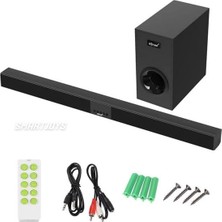 Vera Concept Store KTS-2035 Soundbar, Bluetooth, Usb, Tf, Fm Radyo, 30W, Subwoofer, Uzaktan Kumandali, Siyah