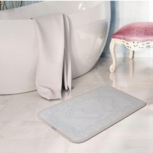 Vera Concept Store 3lü Takım Ayakizi Desen Banyo Paspası (Krem)