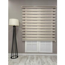 Vera Concept Store Bambu Zebra Stor Güneşlik Perde, Bej, 130 x 260