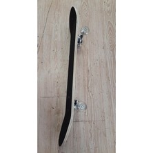 Vera Concept Store Çidem's Yeni Nesil Zımparalı 80 cm Silikon Tekerli Kaykay, Gri Siyah
