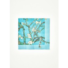 Vera Concept Store Van Gogh Almond Blossom 40'li Kağıt Peçete, 33X33 Cm, Turkuaz
