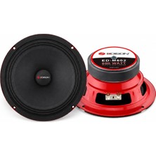 Vera Concept Store Edison ED-602M 16 cm (6.5) Midrange Speaker Pair | 500W Max | 120W Rms | 4 Ohm | High Performance Car Audio Speakers