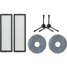 Vera Concept Store X20 Max X20 Pro (Plus Değil!) Xiaomi ile Uyumlu Yedek Hepa Yan Fırça Mop-6 Parça