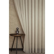 Vera Concept Store Etamin Şantuklu Tül Bej Pilesiz 100 x 260 Bej