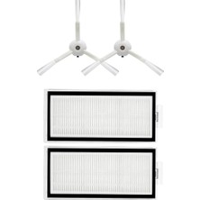 Vera Concept Store Q8 Max, Q8 Max Plus Beyaz Uyumlu Yedek Hepa Filtre ve Yan Fırça-4 Parça