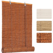 Vera Concept Store Panama Rattan Stor Perde, Doğal Hasır Desen,jaluzi,uv Dayanıklı Özel Plastik Malzeme,su ile Temizlenebilir. (Hasır Görünümlü Kahverengi, 120X180 Cm)