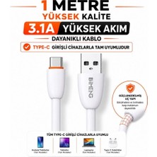 Vera Concept Store 3.1A Usba To Type-C Data ve Hızlı Şarj Kablosu ML109 Beyaz