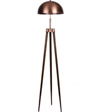 Vera Concept Store Ahşap Üç Ayaklı Lambader Sülpa Bakır