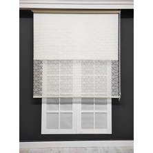 Vera Concept Store Papatya Desenli Çiftli Sistem Tül Stor (160X200)