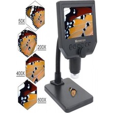 Vera Concept Store Dijital Mikroskop, 3.6mp Hd, 4.3 Inç Ekran, 1-600X Büyütme, Şarjlı