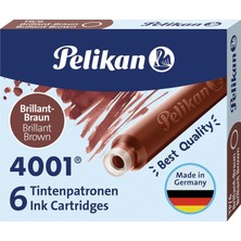 Vera Concept Store Kartuş Serisi TP6X Dolma Kalem Kartuşu Kahverengi