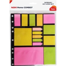 Vera Concept Store Yapışkanlı Not Kağıdı Memo Combo 7, 7 Renk, Yapışkanlı Not Seti Nkntktcmb7