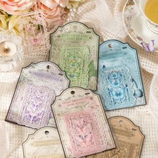 Vera Concept Store 60 Adet Karalama Defteri Kağıdı Vintage Kelebek Dantel Kesme Scrapbooking Kağıdı Günlük Malzemeleri Için, Önemsiz Dergiler Için Dekoratif El Işi Kağıd
