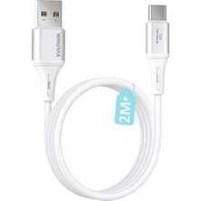 Vera Concept Store USB A-Type C, 2metre, 3.1A Hızlı Şarj Kablosu, Remorax Wahoo (1AD x 2metre Beyaz)