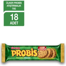 Vera Concept Store Ülker Probis Atıştırmalık Bisküvi, 75 Gr, 18'li Paket