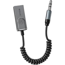 Vera Concept Store Mikrofonlu Aux Dönüştürücü Bluetooth Wireless Kablosuz Araç Kiti 3.5mm Jack Adaptörü Receiver Ses Alıcısı, Standart