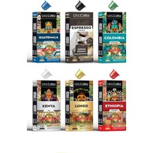 Vera Concept Store ® Alüminyum Nespresso Uyumlu Kapsül Kahve 6'li 60 Kapsül