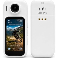Vera Concept Store H91 4K Wifi Aksiyon Kamerası 180° Döner Lens, Dokunmatik Ekran, Su Geçirmez Kılıf, Bisiklet Motosiklet Vlog Spor Kamera 67×28.5×20.8 mm