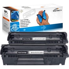 Vera Concept Store 2x Toner Hp Laserjet Q2612A M1005MFP M1319F Mfp 1010 1012 1015 1018 1020 1022 3020 3030 3050 3052 3055 Canon LBP2900 LBP2900I - Siyah 2.000 Sayfa