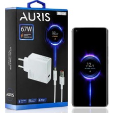 Vera Concept Store CH36 67W Usb-C Turbo Hızlı Şarj Adaptörü, USB Şarj Seti, Beyaz