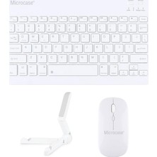 Vera Concept Store Huawei Matepad 11.5 S ile Uyumlu Türkçe Bluetooth Klavye+Mouse+Tablet Standı Beyaz AL5166