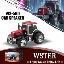 Vera Concept Store Traktör Görünümlü Bluetooth Hoparlör, Sd Kart, Usb, Fm Radyo, Şarjlı, Taşınabilir, Kırmızı, WS-560