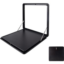 Vera Concept Store Bu Katlanabilir Rv Masası - Kamp Karavanları ve Minibüsler Için Kilitlenebilir Harici Asma Yemek Seti Maksimum Yük 80 Lbs Kompakt Boyut 47X54 cm Siyah