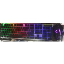 Vera Concept Store Junglee (1413) Işıklı Klavye Mouse Seti Oyuncu Klavye-Mouse Set USB Giriş PL357 ile Uyumlu